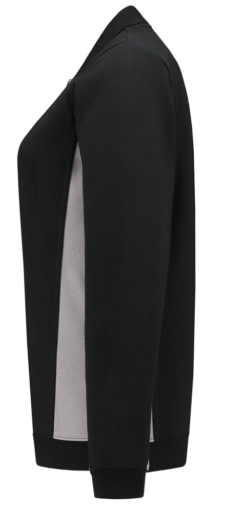 TRICORP-Worker-Shirts, Damen-Sweatshirt mit Polokragen, 280 g/m², black-grey