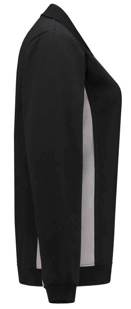 TRICORP-Worker-Shirts, Damen-Sweatshirt mit Polokragen, 280 g/m², black-grey