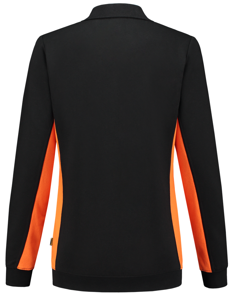 TRICORP-Worker-Shirts, Damen-Sweatshirt mit Polokragen, 280 g/m², black-orange