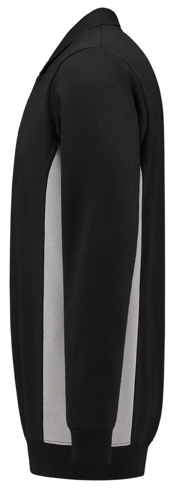 TRICORP-Worker-Shirts, Sweatshirt mit Polokragen, 280 g/m², black-grey