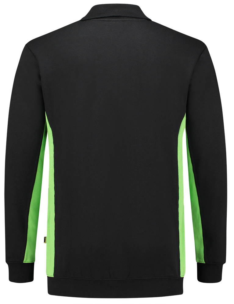 TRICORP-Worker-Shirts, Sweatshirt mit Polokragen, 280 g/m², black-lime