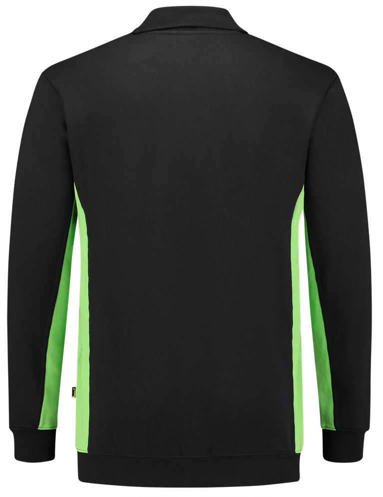 TRICORP-Worker-Shirts, Sweatshirt mit Polokragen, 280 g/m, black-lime