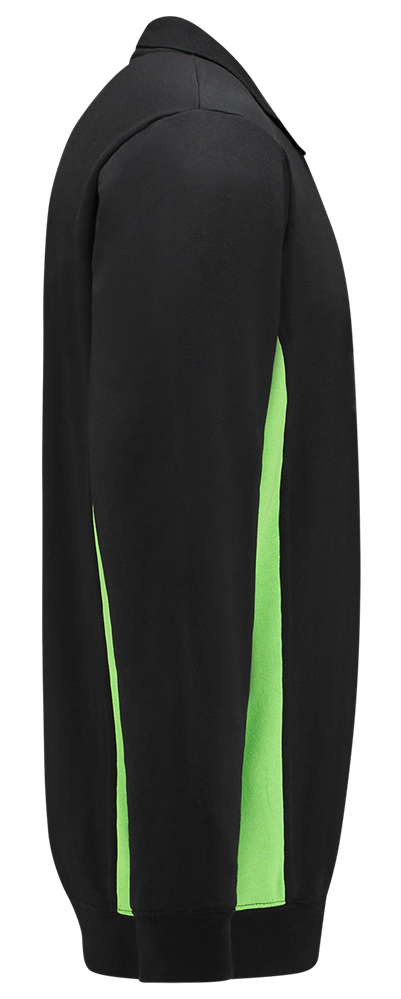 TRICORP-Worker-Shirts, Sweatshirt mit Polokragen, 280 g/m², black-lime