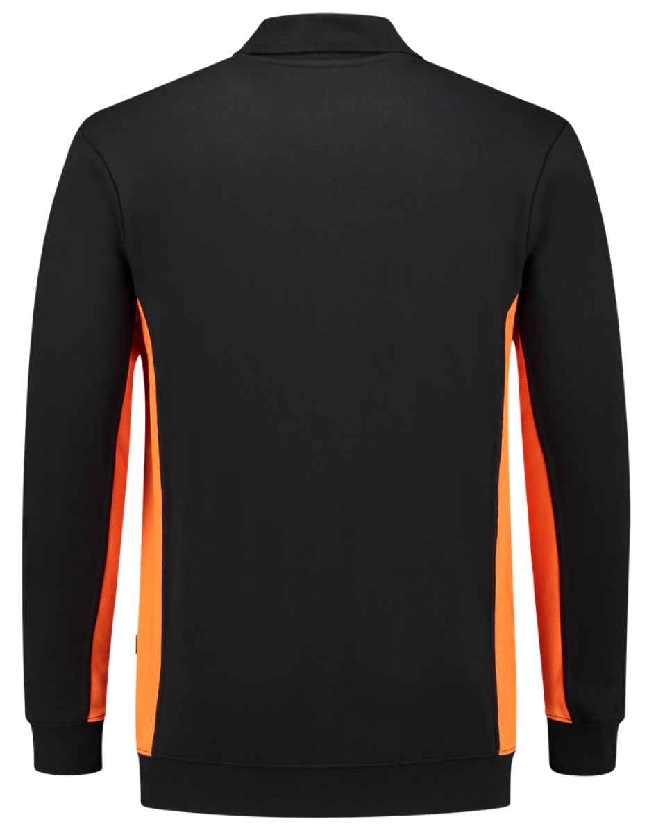 TRICORP-Worker-Shirts, Sweatshirt mit Polokragen, 280 g/m, black-orange