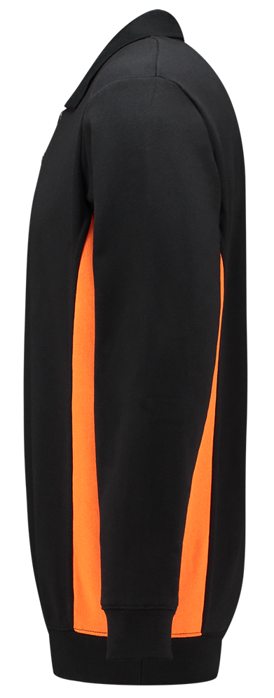 TRICORP-Worker-Shirts, Sweatshirt mit Polokragen, 280 g/m², black-orange