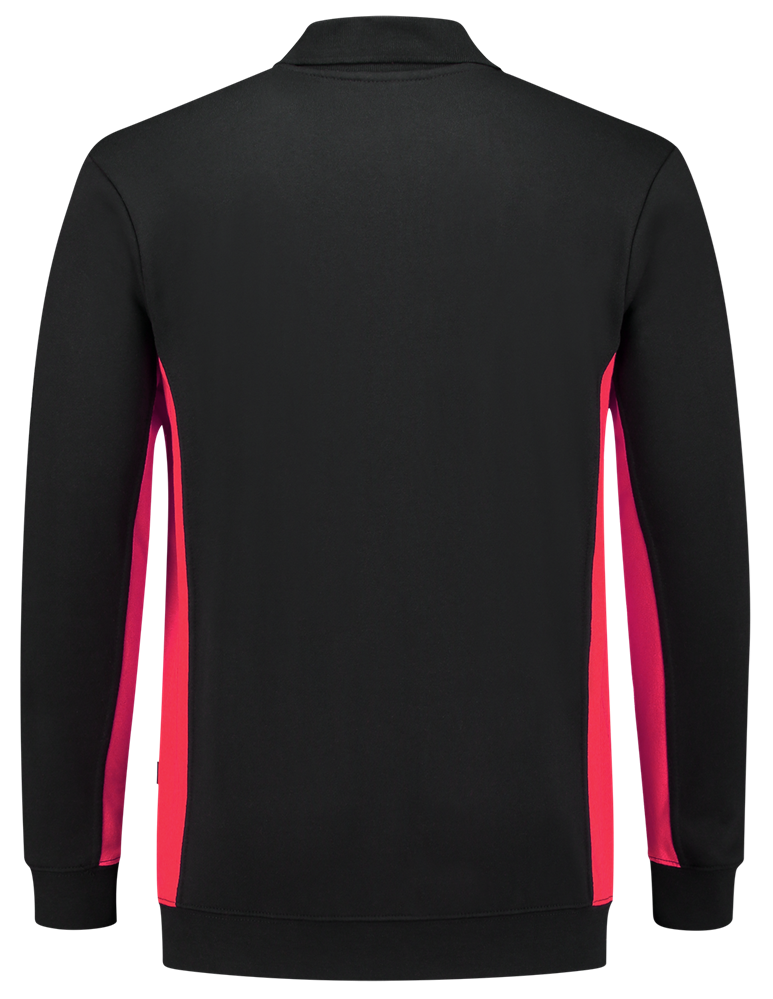 TRICORP-Worker-Shirts, Sweatshirt mit Polokragen, 280 g/m², black-red