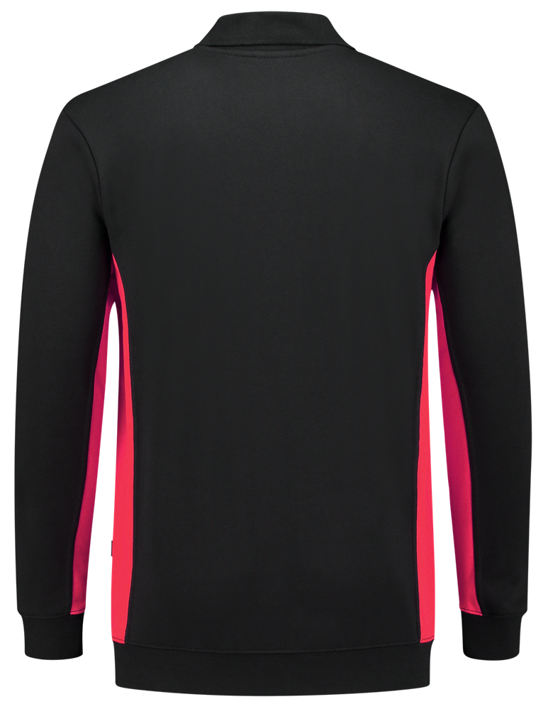 TRICORP-Worker-Shirts, Sweatshirt mit Polokragen, 280 g/m, black-red