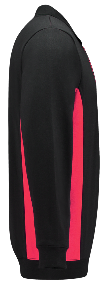 TRICORP-Worker-Shirts, Sweatshirt mit Polokragen, 280 g/m², black-red