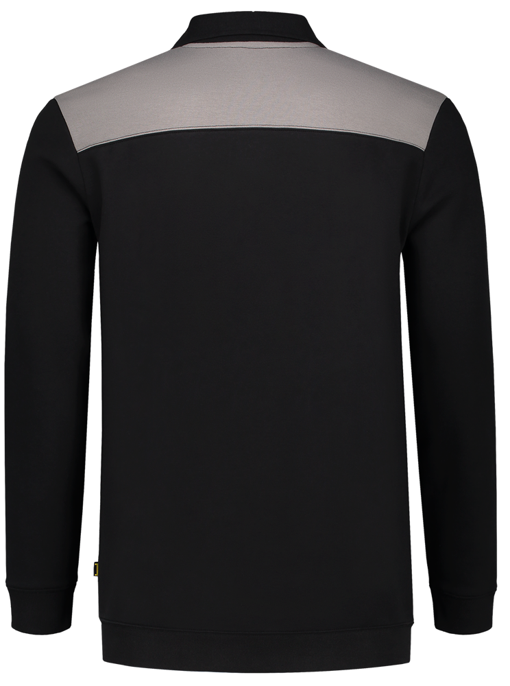 TRICORP-Worker-Shirts, Sweatshirt Polokragen Bicolor, Basic Fit, 280 g/m², black-grey