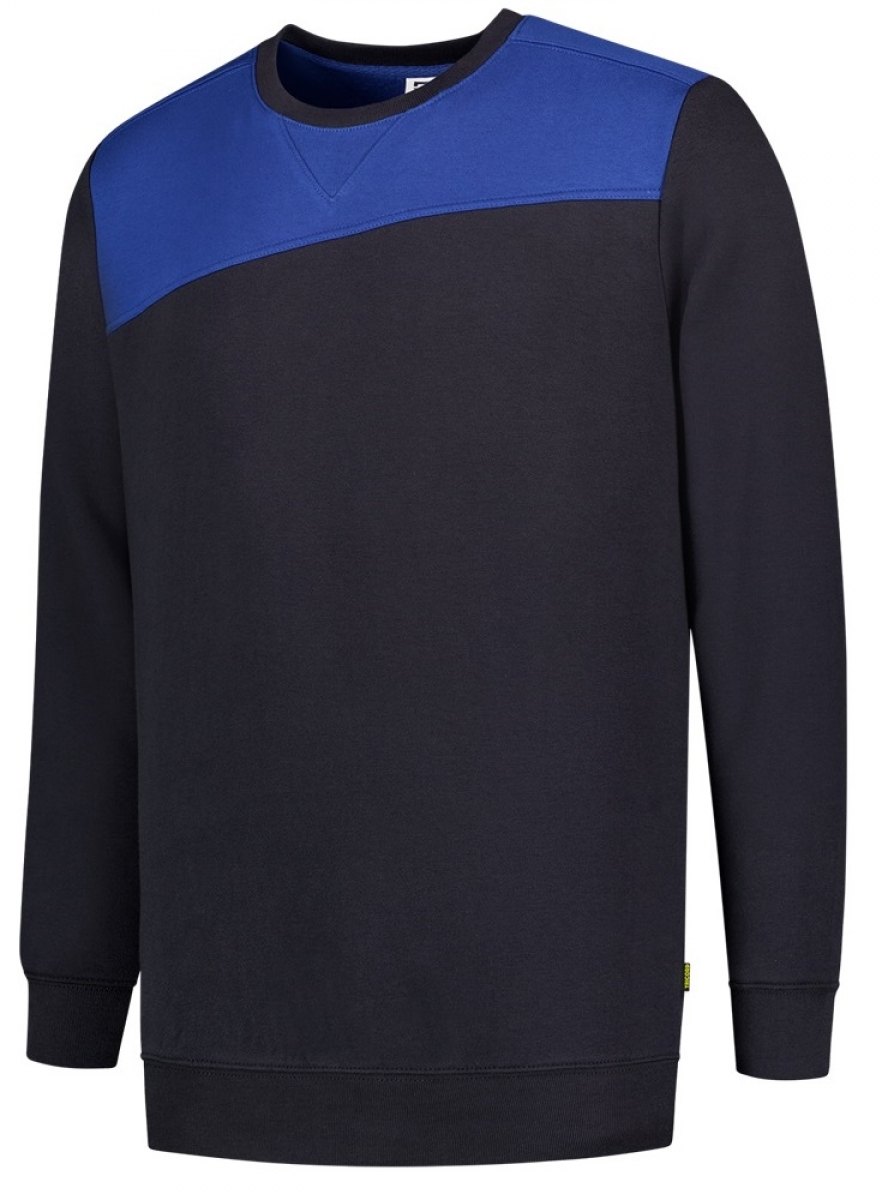 TRICORP-Worker-Shirts, Sweatshirt Bicolor Basic Fit, 280 g/m, navy-royalblue