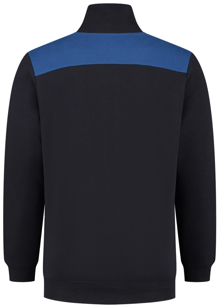 TRICORP-Worker-Shirts, Sweatjacke Bicolor Quernaht, navy/royalblau