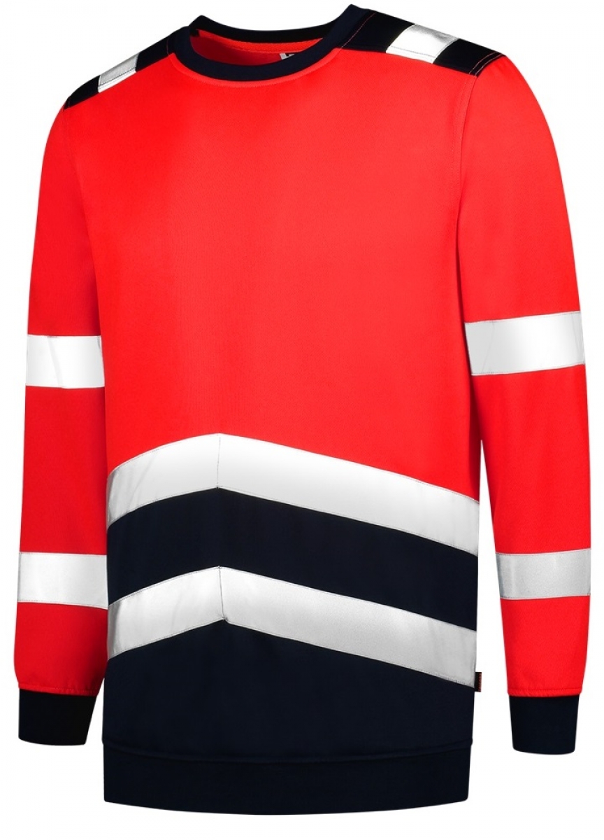 TRICORP-Warnschutz, Sweatshirt, Bicolor, 280 g/m, red-ink