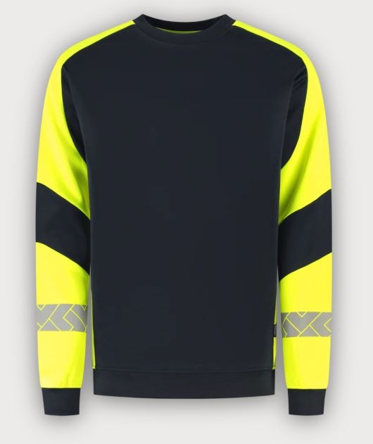Tricorp Warnschutz Sweatshirt Reflective Redefined, Ink-Fluor Yellow
