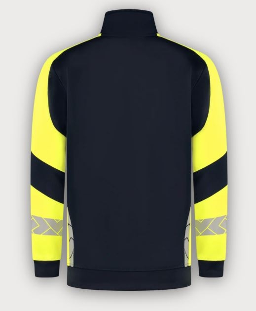 Tricorp Warnschutz Sweatjacke Reflective Redefined, Ink Fluor Yellow