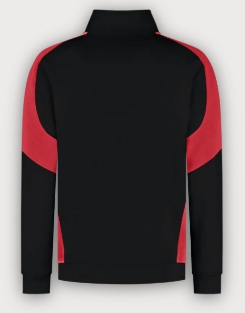 Tricorp Sweatjacke Bicolor Redefined, Black-Brightred