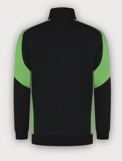 Tricorp Sweatjacke Bicolor Redefined, Black-Lime