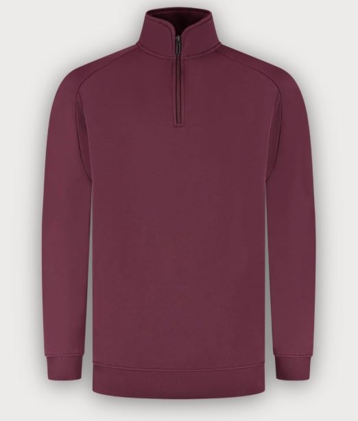 Tricorp 1/4 Zip Sweatshirt Redefined, Bordeaux