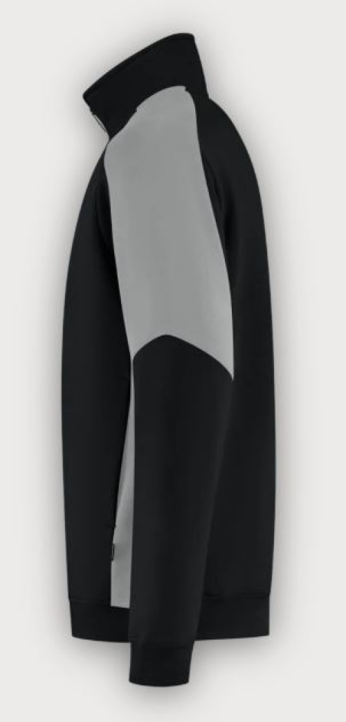 Tricorp 1/4 Zip Sweatshirt Bicolor Redefined, Black-Grey