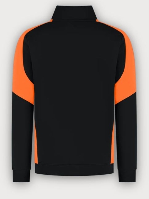 Tricorp 1/4 Zip Sweatshirt Bicolor Redefined, Black-Orange
