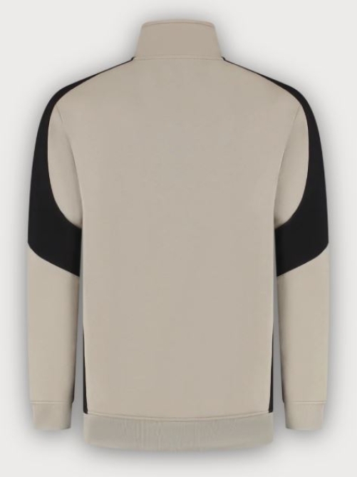 Tricorp 1/4 Zip Sweatshirt Bicolor Redefined, Sand-Black