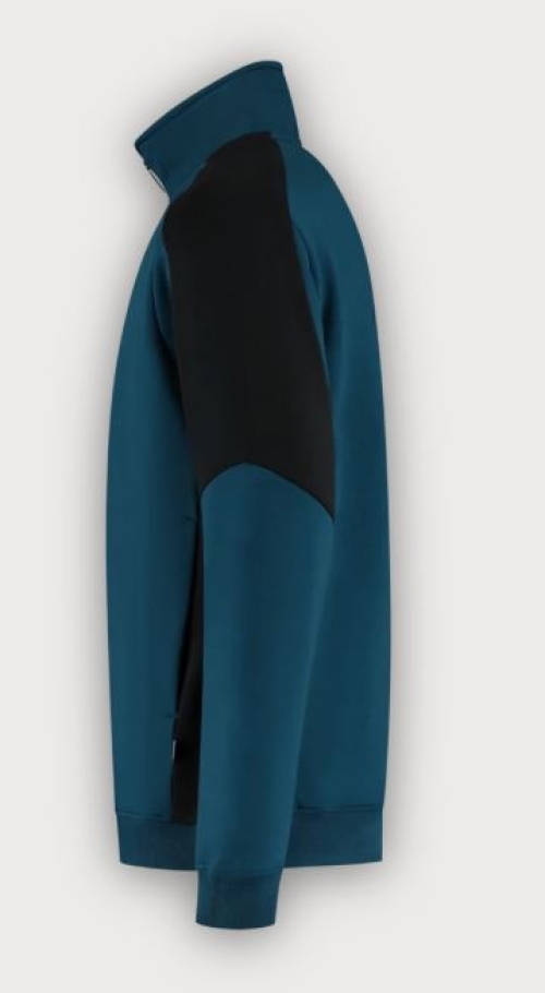 Tricorp 1/4 Zip Sweatshirt Bicolor Redefined, Teal-Black
