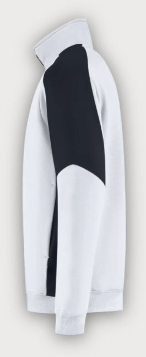 Tricorp 1/4 Zip Sweatshirt Bicolor Redefined, White-Anhracite
