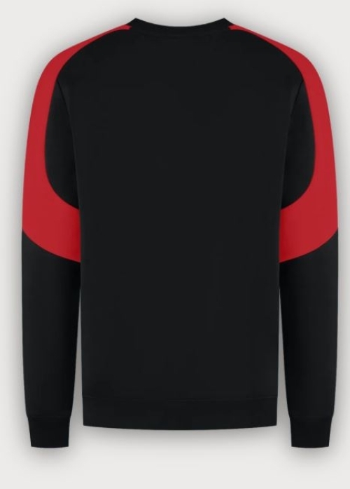 Tricorp Sweatshirt Bicolor Redefined, Black-Brightred