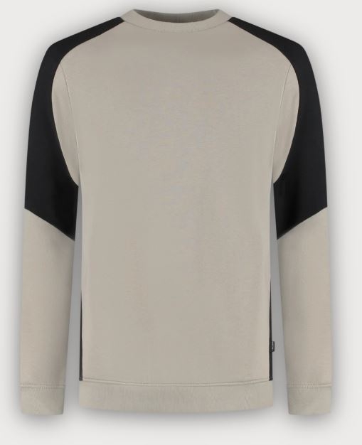 Tricorp Sweatshirt Bicolor Redefined, Sand-Black