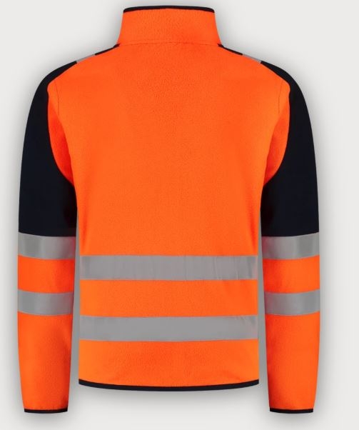 Tricorp Warnschutz Fleecejacke High Vis Redefined, Fluor Orange-Ink