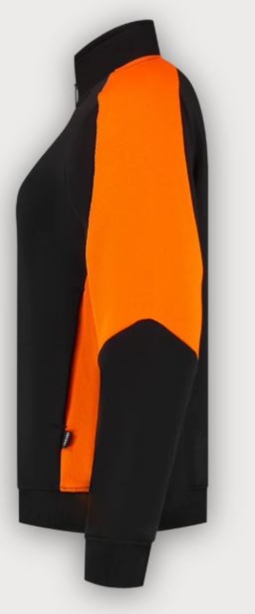 Tricorp Sweatjacke Bicolor Redefined Damen, Black-Orange