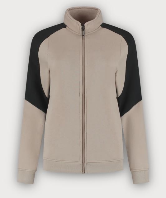 Tricorp Sweatjacke Bicolor Redefined Damen, Sand-Black