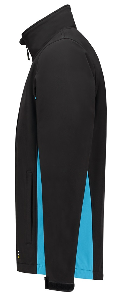 TRICORP-Workwear, Softshelljacke, Bicolor, 340 g/m², black-turquoise