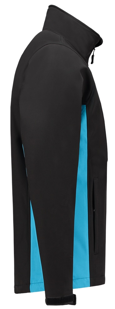 TRICORP-Workwear, Softshelljacke, Bicolor, 340 g/m², black-turquoise