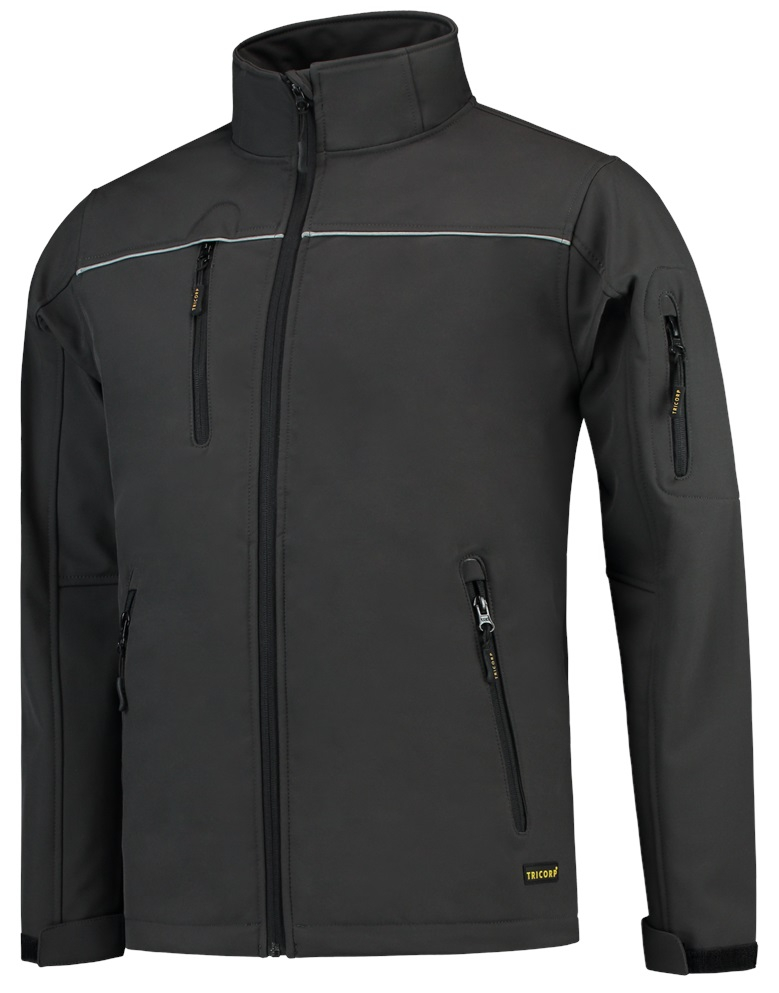 TRICORP-Workwear, Softshelljacke Exzellent, Basic Fit, 340 g/m², darkgrey