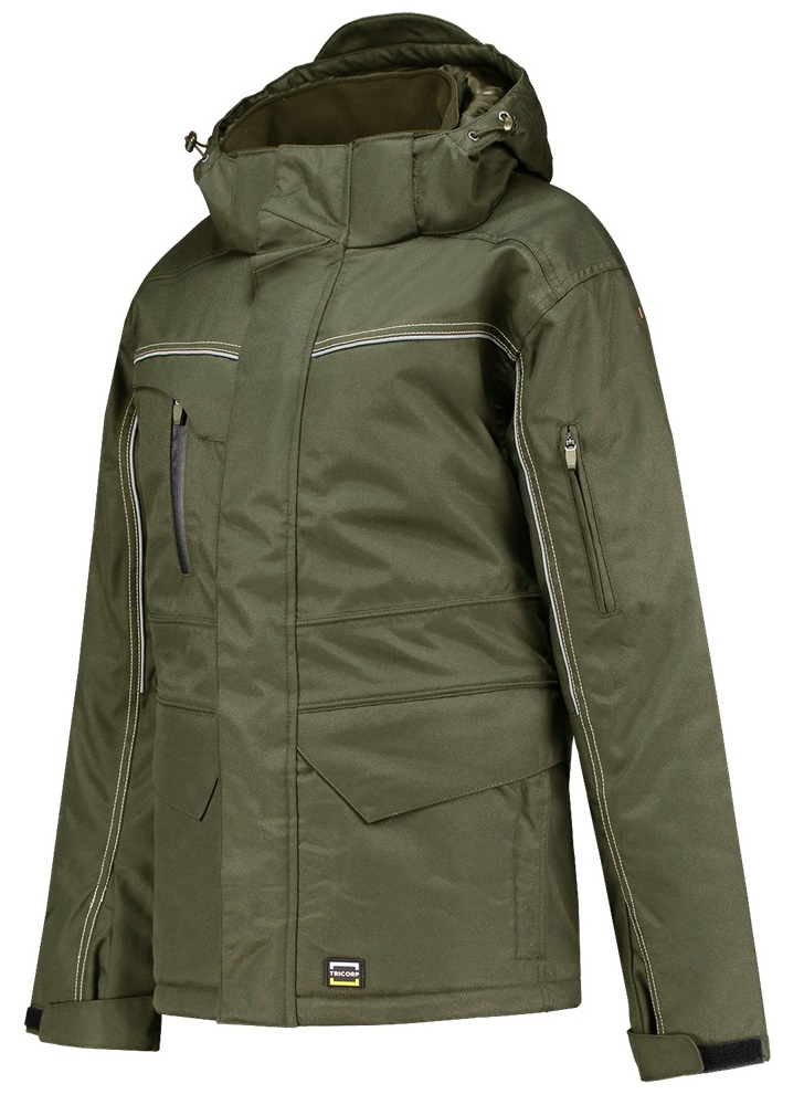 TRICORP-Workwear, Midi Parka Canvas, Basic Fit, 300 g/m², army