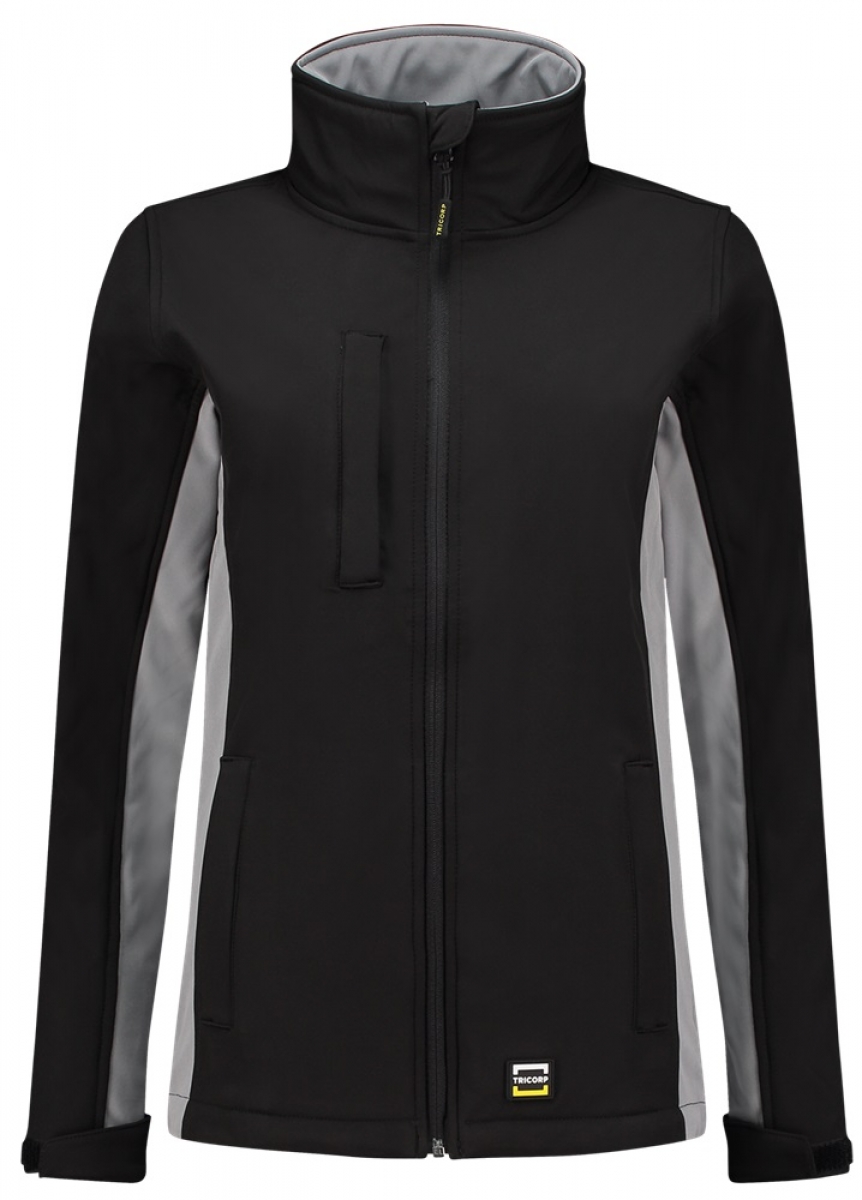 TRICORP-Workwear, Damen-Softshelljacke, Bicolor, 340 g/m, black-grey