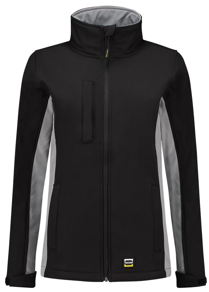 TRICORP-Workwear, Damen-Softshelljacke, Bicolor, 340 g/m², black-grey