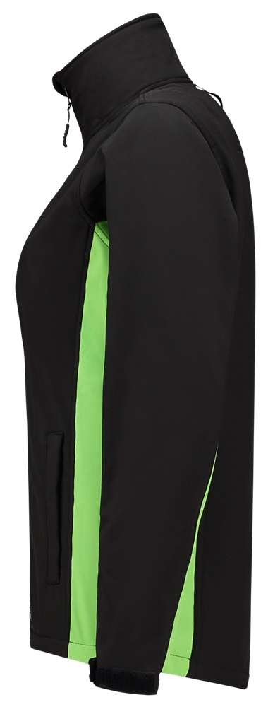 TRICORP-Workwear, Damen-Softshelljacke, Bicolor, 340 g/m², black-lime