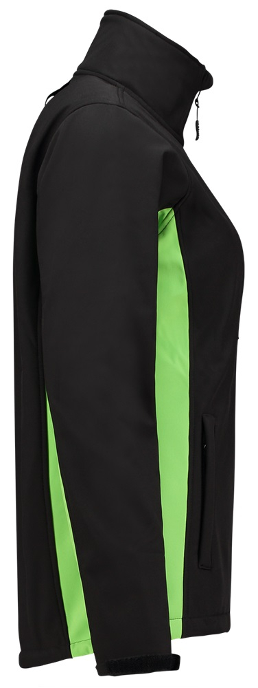 TRICORP-Workwear, Damen-Softshelljacke, Bicolor, 340 g/m², black-lime