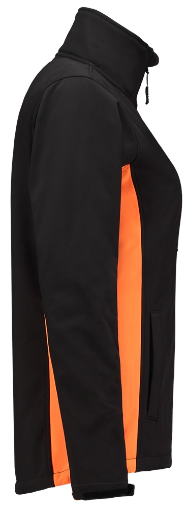 TRICORP-Workwear, Damen-Softshelljacke, Bicolor, 340 g/m², black-orange