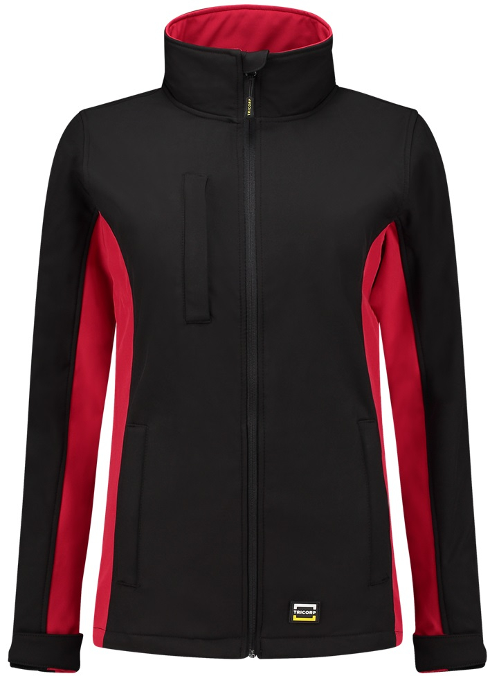 TRICORP-Workwear, Damen-Softshelljacke, Bicolor, 340 g/m², black-red