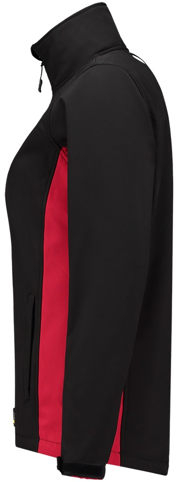 TRICORP-Workwear, Damen-Softshelljacke, Bicolor, 340 g/m², black-red