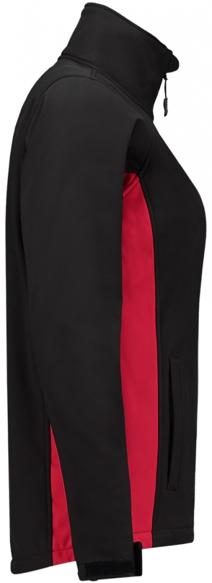 TRICORP-Workwear, Damen-Softshelljacke, Bicolor, 340 g/m, black-red
