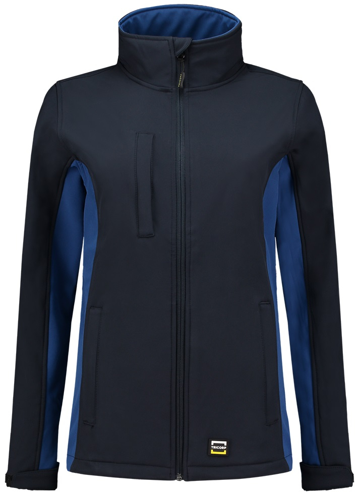 TRICORP-Workwear, Damen-Softshelljacke, Bicolor, 340 g/m², navy-royalblue