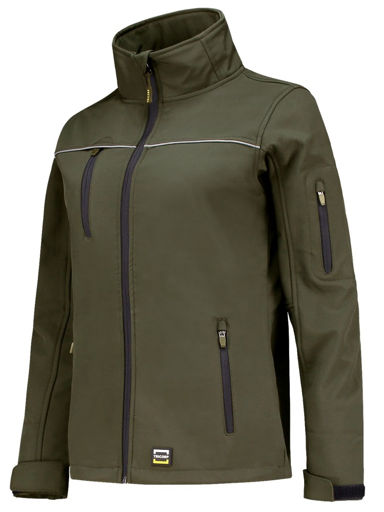 TRICORP-Workwear, Softshelljacke Exzellent Damen, Basic Fit, 340 g/m², army