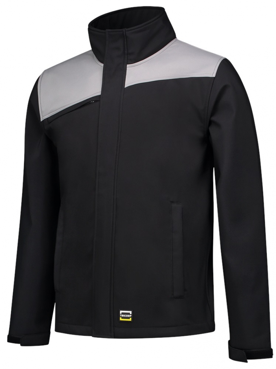 TRICORP-Workwear, Softshelljacke Bicolor, Basic Fit, 340 g/m, black-grey
