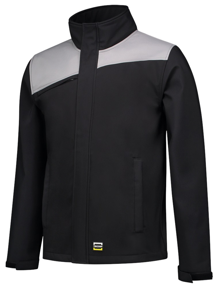 TRICORP-Workwear, Softshelljacke Bicolor, Basic Fit, 340 g/m², black-grey