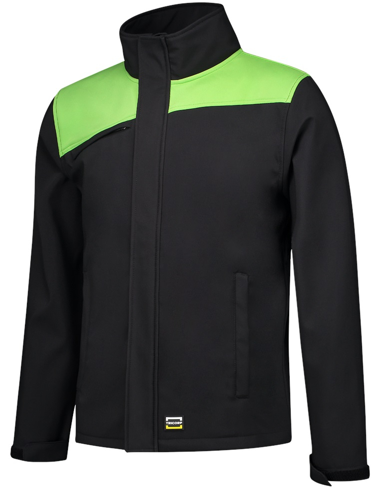 TRICORP-Workwear, Softshelljacke Bicolor, Basic Fit, 340 g/m, black-lime