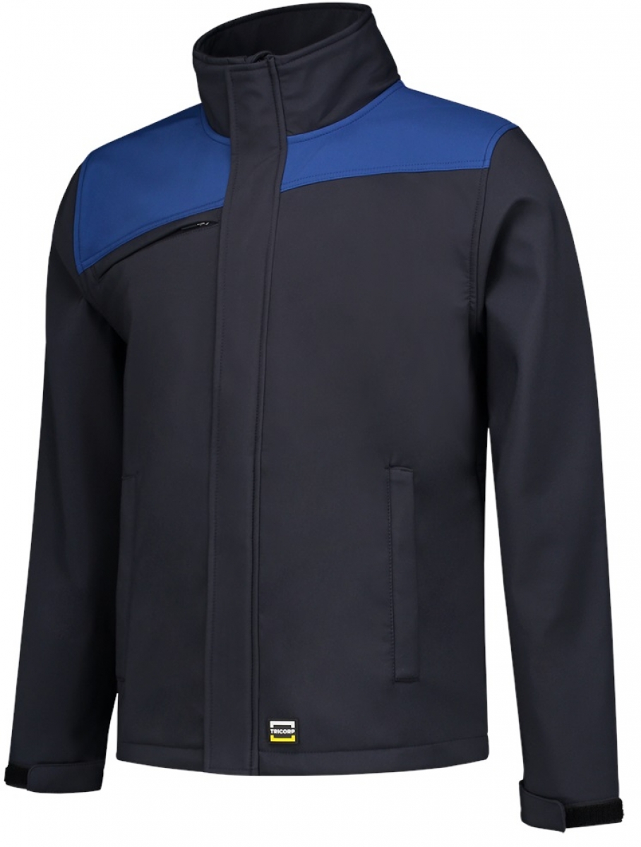 TRICORP-Workwear, Softshelljacke Bicolor, Basic Fit, 340 g/m, navy-royalblue