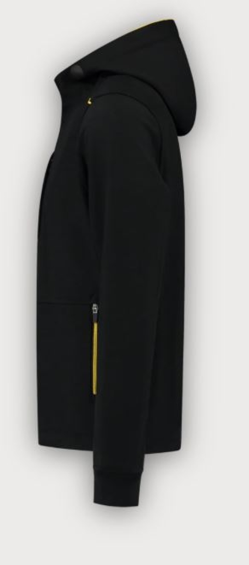 Tricorp Softshelljacke Kapuze Accent, Black-Yellow